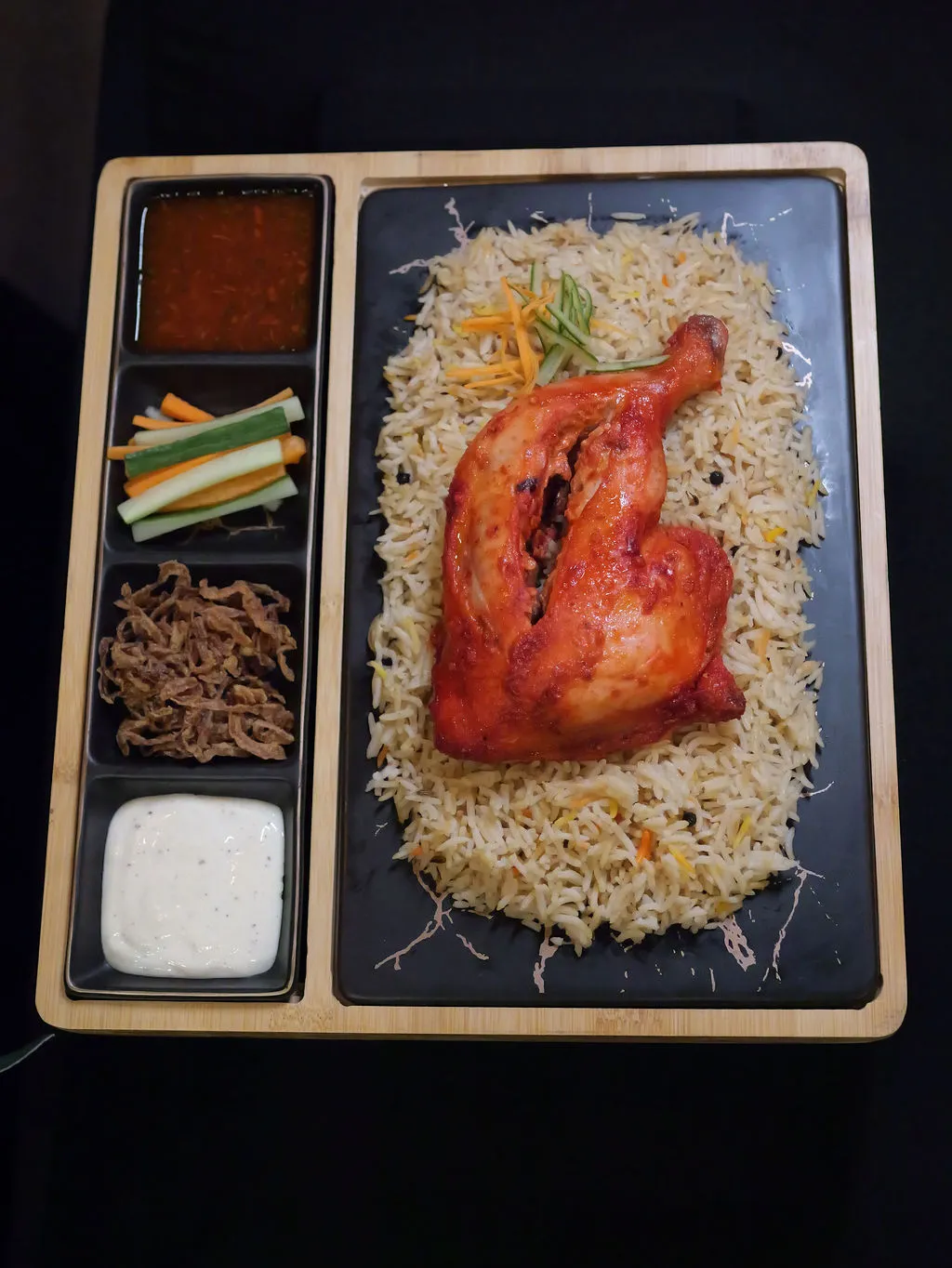 Kappa Biryani and signature rice dishes at Royal Malabar South Indian Restaurant London ON