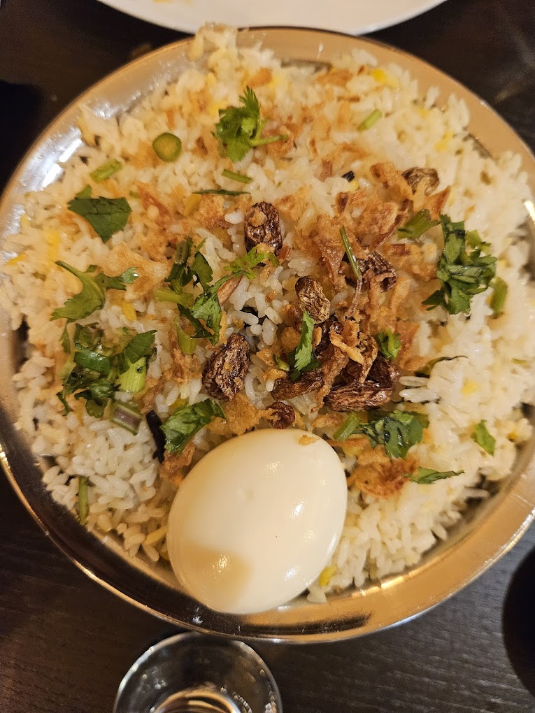 Kappa Biryani and signature rice dishes at Royal Malabar South Indian Restaurant London ON